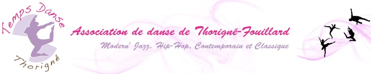 Association de danse de Thorigné-Fouillard - Modern' Jazz, Hip Hop, Classique et Barre à Terre