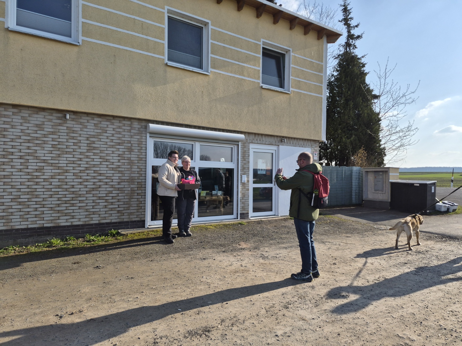 Erinnerungsfoto mit Berta