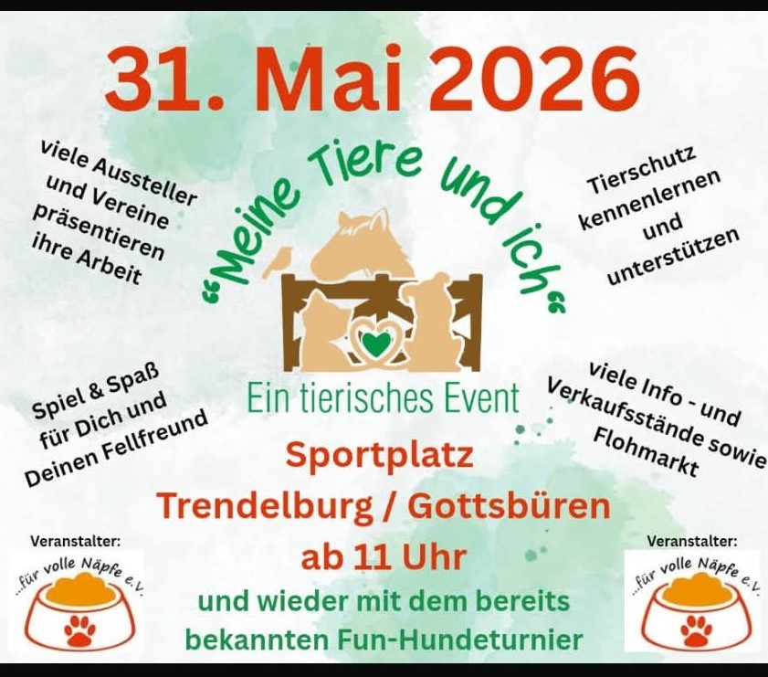 Unser Stand beim Verein  Für Volle Näpfe