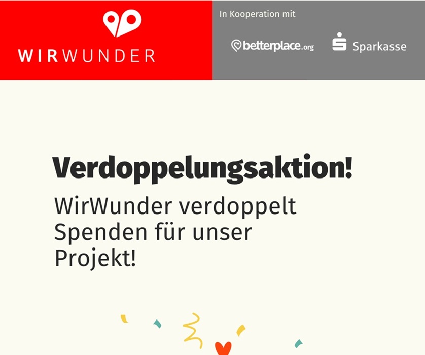 WirWunder Spendenverdopplung
