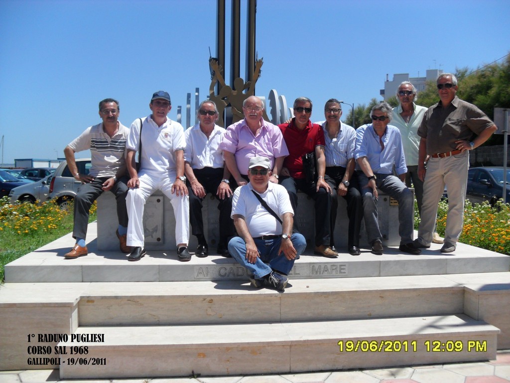 Caselli, Guerrieri, ?, Marsili, Rollo, Raffo, Leo Consoli, Manni, Carrisi e Bruno