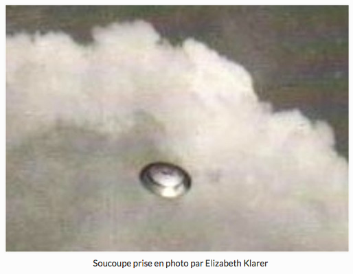 soucoupe prise en photo par elizabeth Klarer