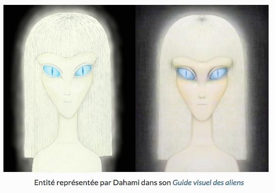 entité représentée par Dahami dans don guide visuel des aliens