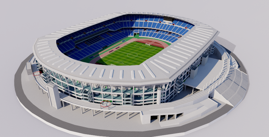 International Stadium Yokohama - Japan - Best 3D models of sports