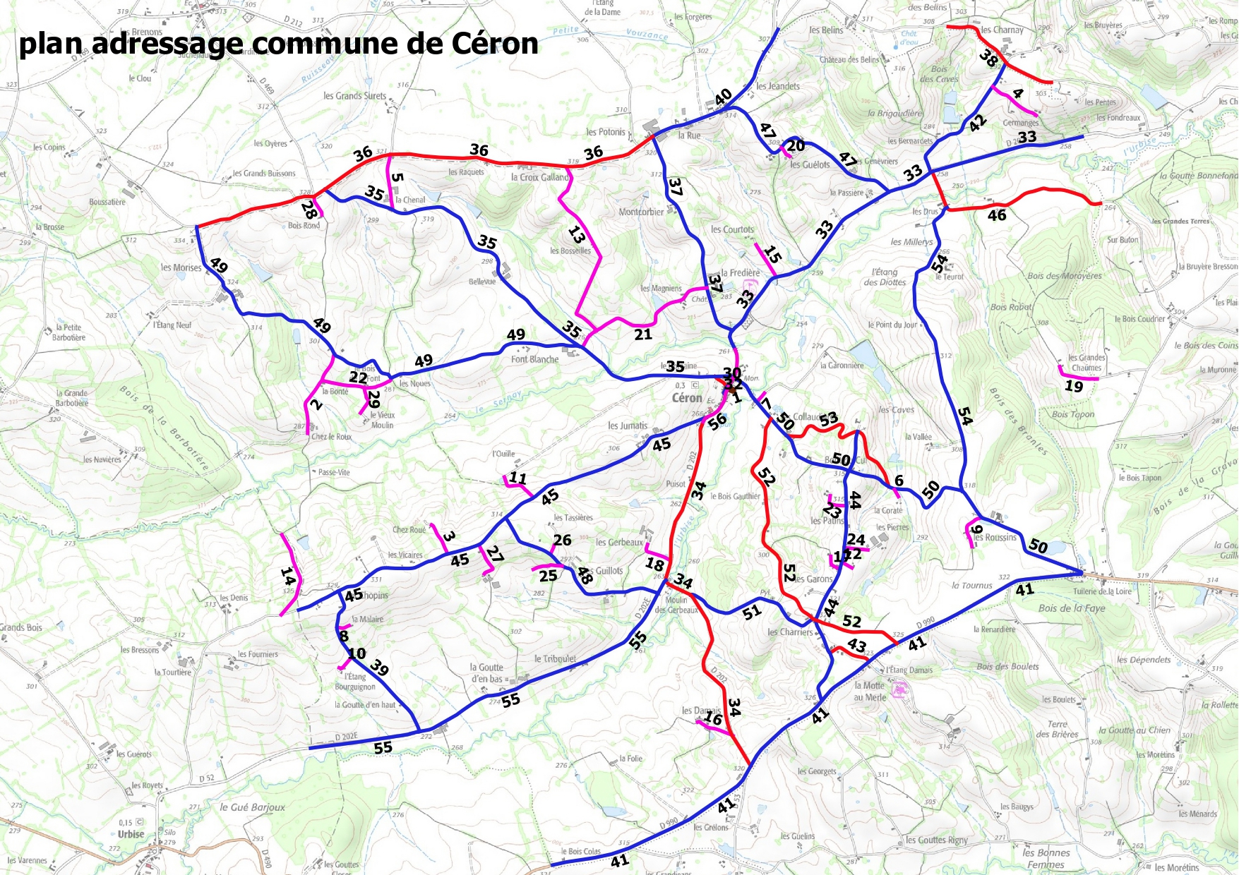 Plan adressage