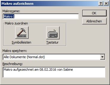 So programmieren Sie Makros in Word (Organisation Büro)