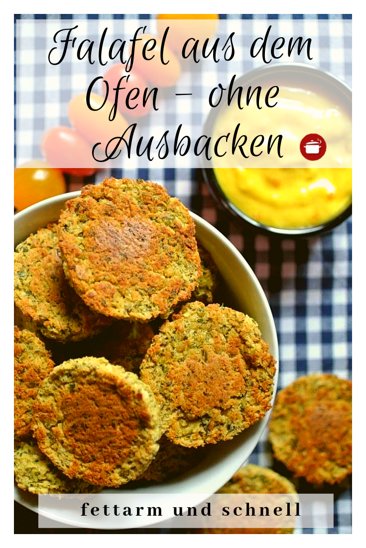 Falafel aus dem Ofen - Pin