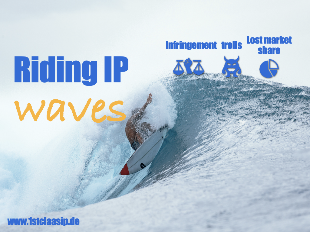 riding waves
