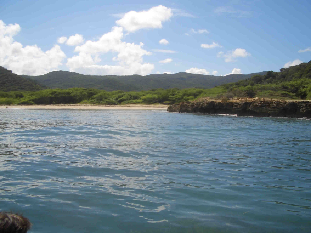 Vista de la playa los cocos 