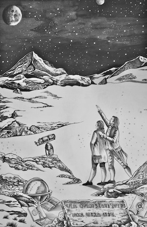 Vers l'infini, encre sur papier 2010