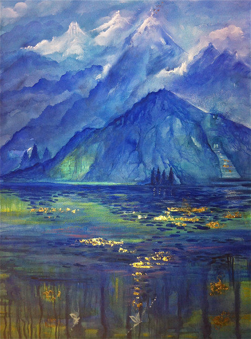 Demeures éternelles, aquarelle 2013