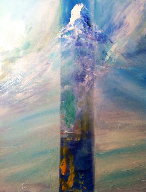 Le voile est levé, huile sur toile 2013