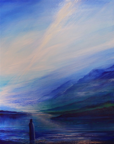 Contemplation, huile sur toile 2014