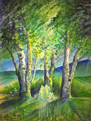 Les fées, aquarelle 2012