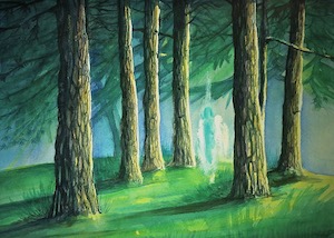 Apparition, aquarelle 2012