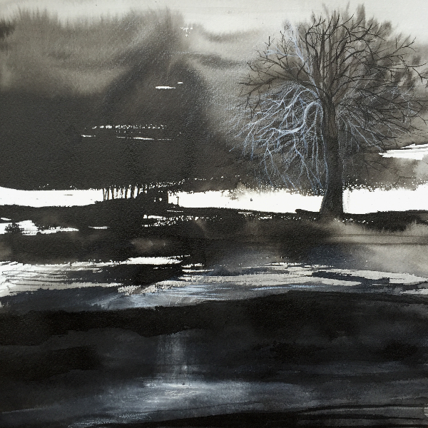 Dénuement, encre+crayon 2016