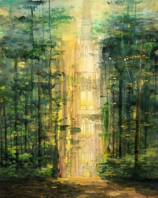 Apparition II  aquarelle 2023