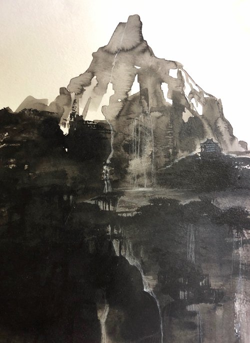 Montagne, encre 2019