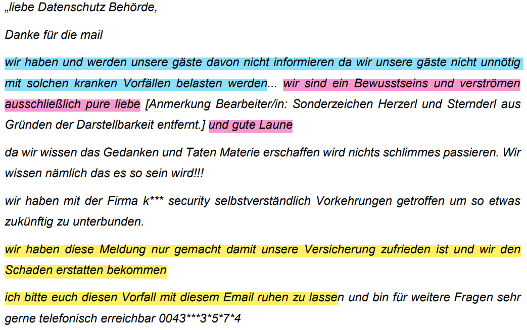 Wer einen Data Breach erst einen Monat zu spät meldet, und nur um die Schadensabwicklung über die Versicherung vornehmen zu können, riskiert eine Geldstrafe