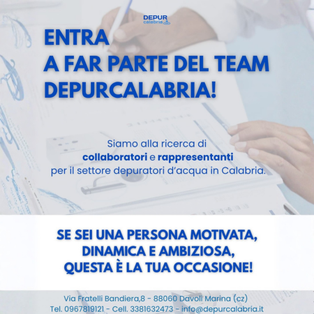 Unisciti al Team Depurcalabria