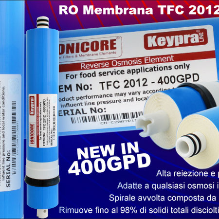 Membrane RO della serie Ionicore Keypra TFC 1812/2012