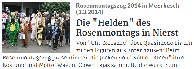 Rheinische Post vom 04.03.2014