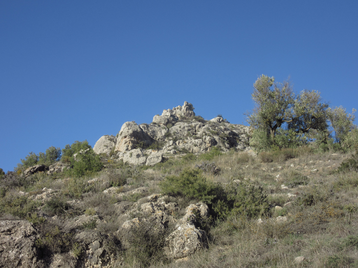 Wandern Natur Spanien Felsen Burgruine