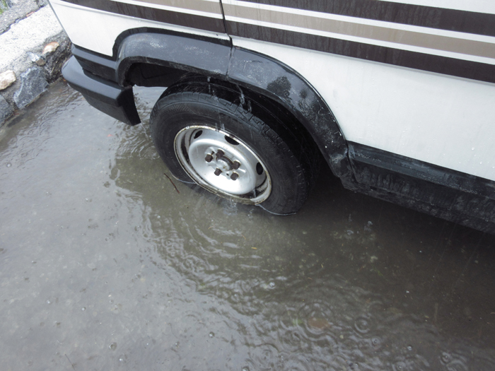 Hochwasser Regen Süd-Spanien Mittelmeer Ducato 280