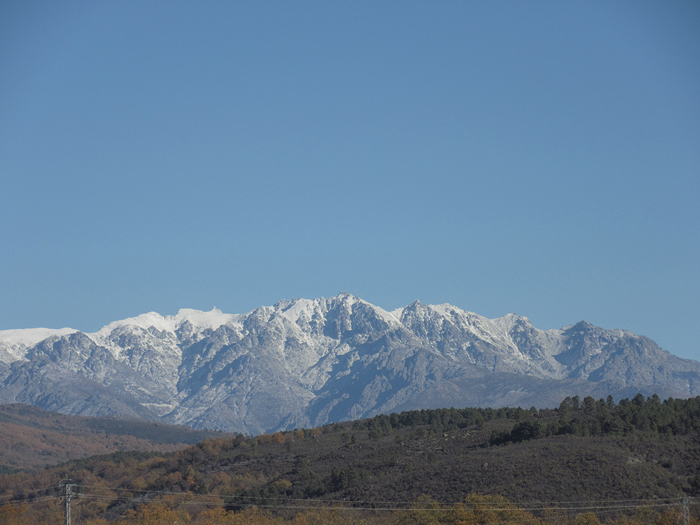 Gredos Berge Massiv Schnee Natur