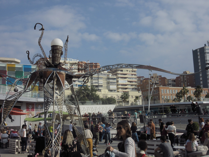 Malaga Art Kunst Hafen 