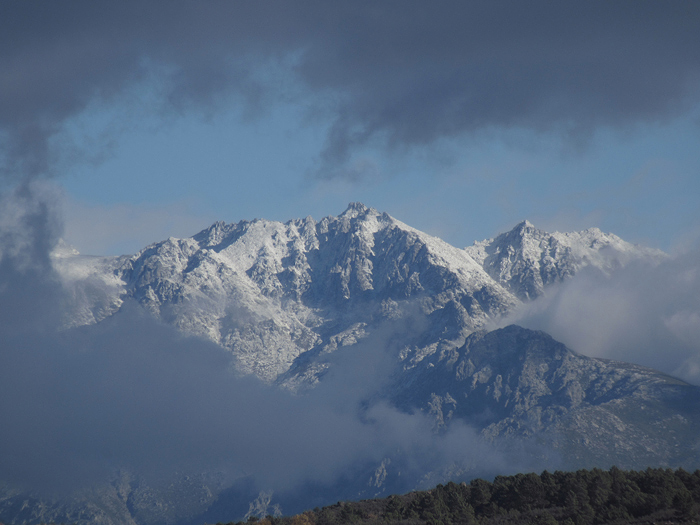 Berge Wolken Gipfel