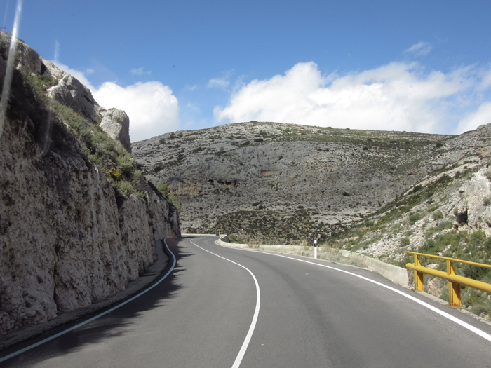 Gebirge Landstraße Spanien 