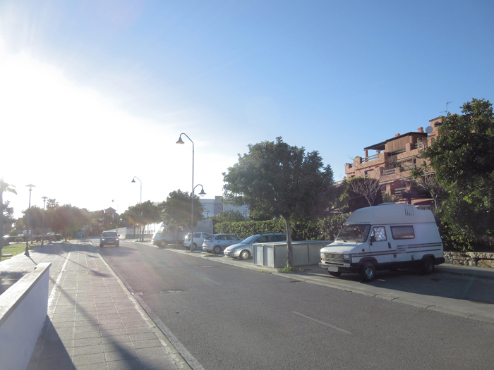 Estepona, frei stehen, stealth camping