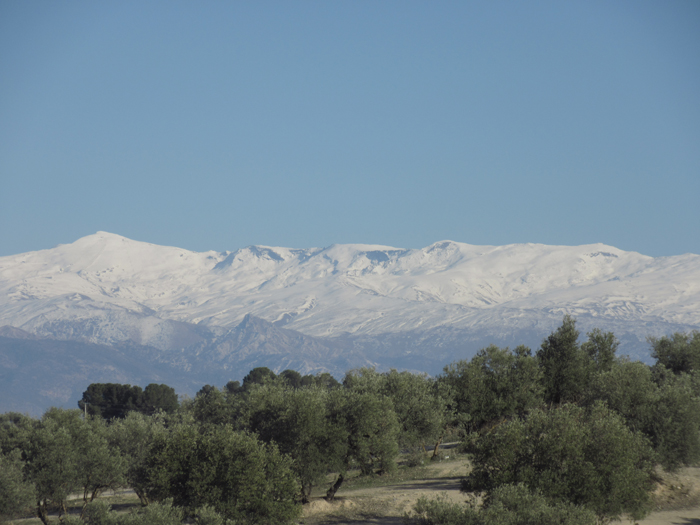 Sierra Nevada Mulhacen Schnee Berge Reisen