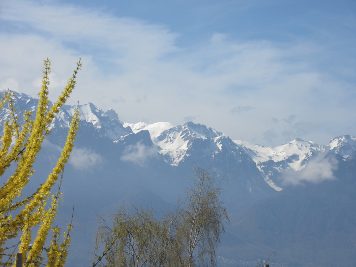 Lausanne See Gipfel Berge Schnee