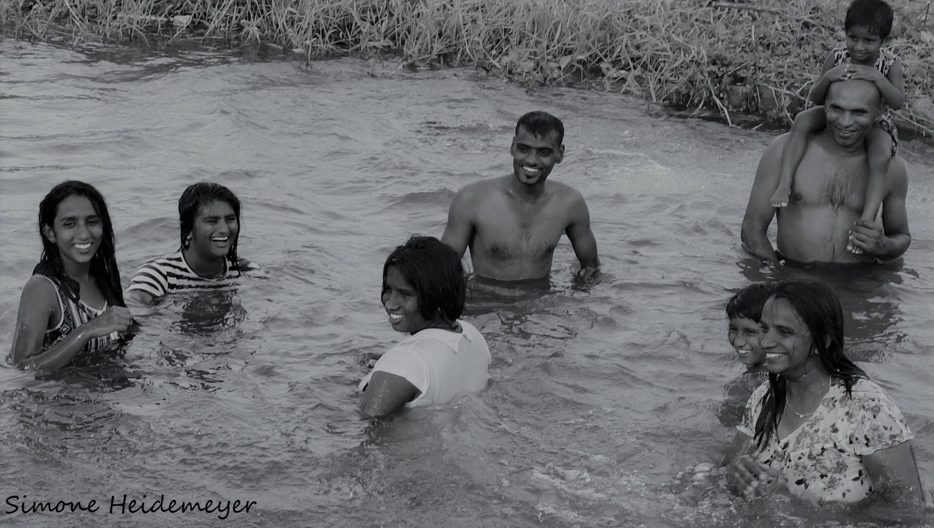 Die Badenden von Tissamahara, Srilanka