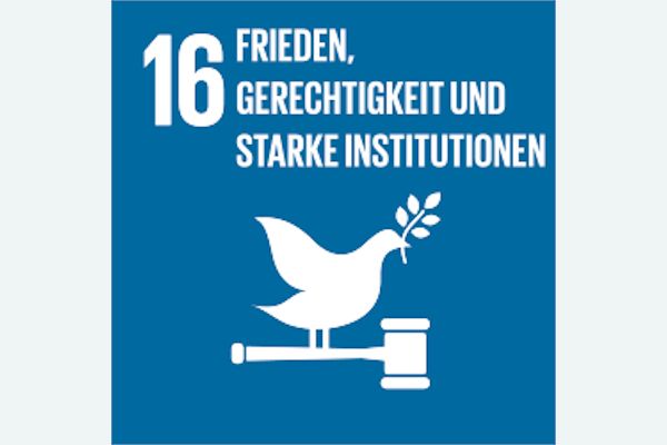 Friedliche und inklusive Gesellschaften für eine nachhaltige Entwicklung fördern, allen Menschen Zugang zur Justiz ermöglichen und leistungsfähige, rechenschaftspflichtige und inklusive Institutionen auf allen Ebenen aufbauen