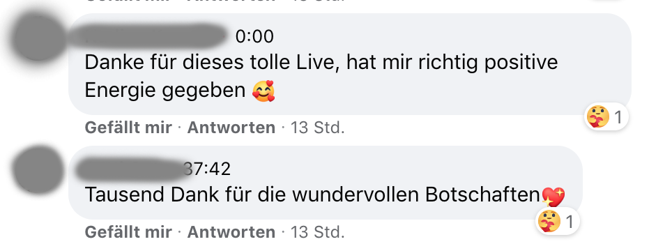 bildschirmfoto kommentare livevideo