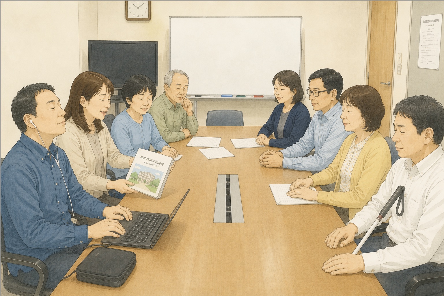 音声コード ユニボイス付き記念誌 制作開始！