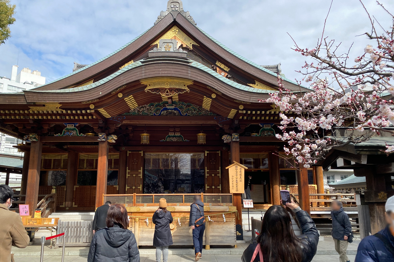 デザインの打ち合わせ帰りに梅まつり
