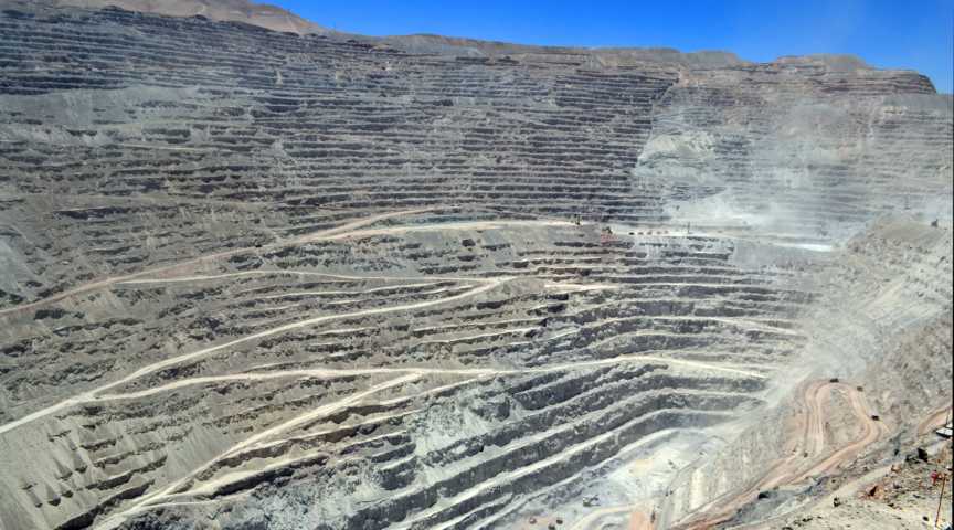 Krater der Chuquicamata-Mine