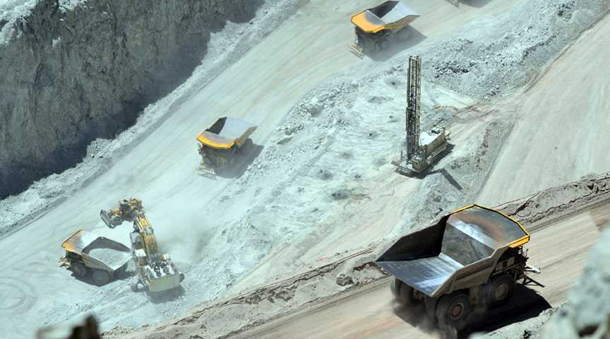 Kupferabbau in der Chuquicamata-Mine