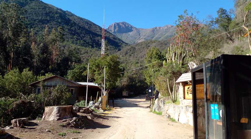 Eingang des Nationalparks Cerro La Campana