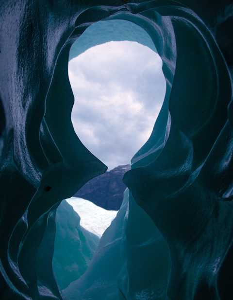 Eisformationen des Gletschers San Rafael