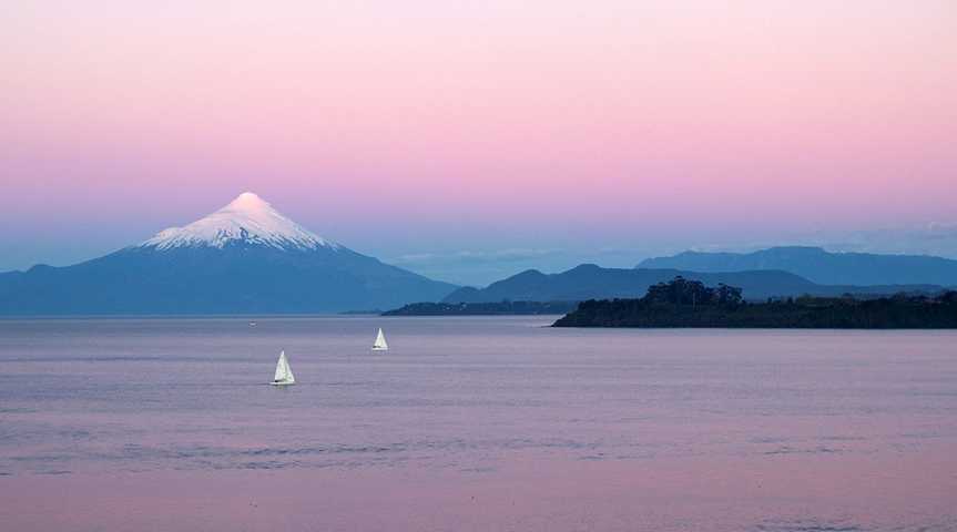 Vulkan Osorno am Lago Llanquihue