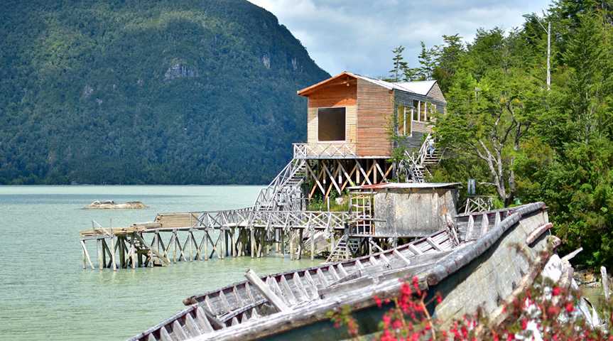 Holzstege von Caleta Tortel