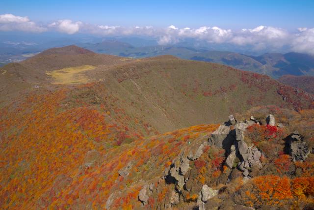 大船山山頂から米窪