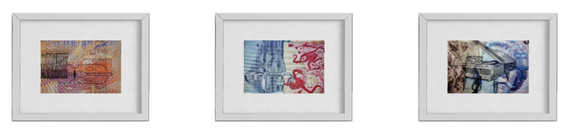 3er Set | QUER | MUSIK AUF BANKNOTEN I 