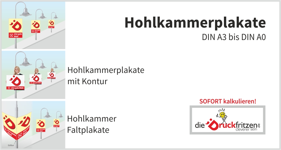 Hohlkammerplakate kalkulieren