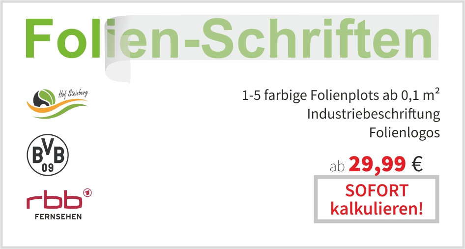 Folienplot 1-5-farbig kalkulieren